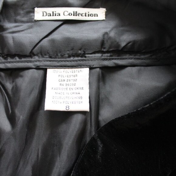 Dalia Collection | Gorgeous Black Velvet Skirt Size 8 | Excellent Condition - Picture 14 of 16